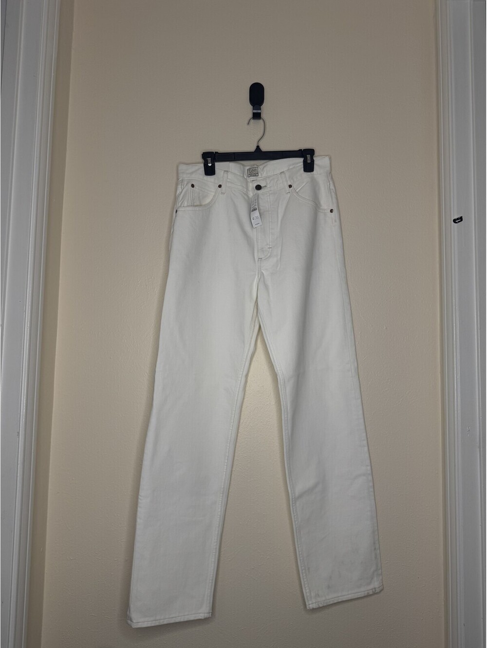 Lee High Rise Straight Leg Jeans White Men's Size 32 NWT